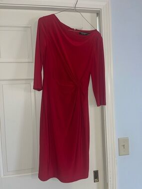 Ralph Lauren Twisted Knot-Detail Midi Dress